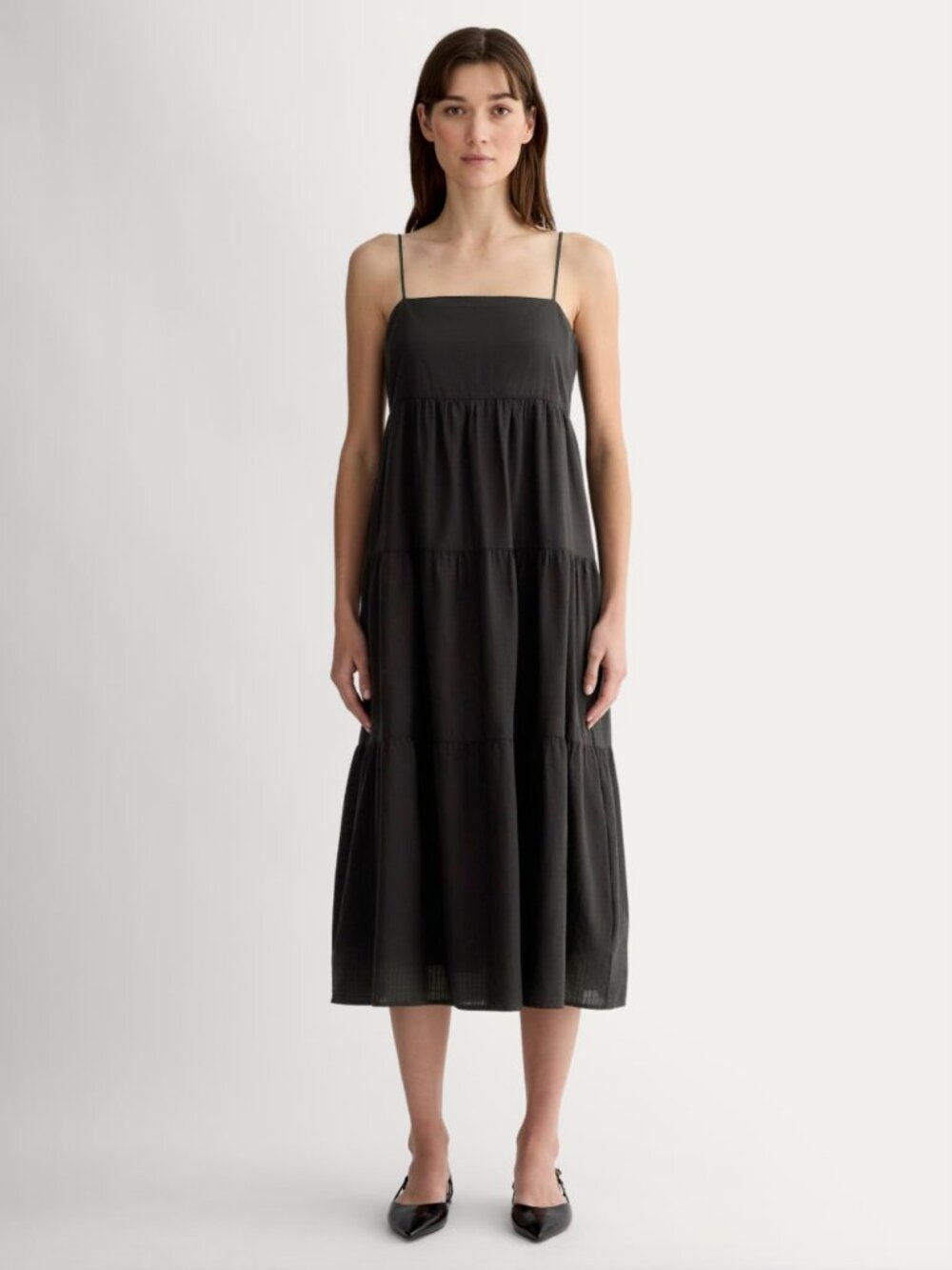 Everlane the Gauze Tiered Dress